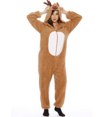Christmas Elk Pajamas Women Moose Uniform Xmas Reindeer Fancy Dress Sexy Costume PQ1193