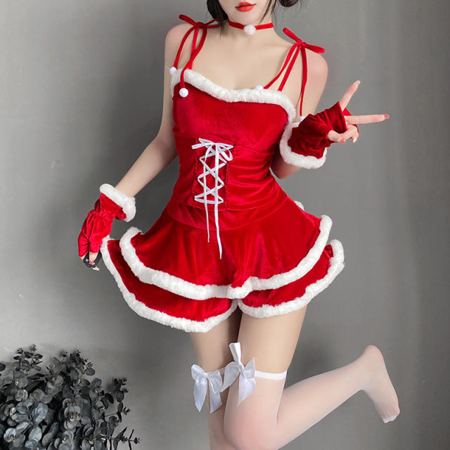Christmas Battlesuit Fantasy Bunny Cloak Uniform PQCH001
