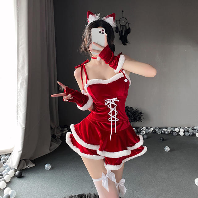Christmas Battlesuit Fantasy Bunny Cloak Uniform PQCH001