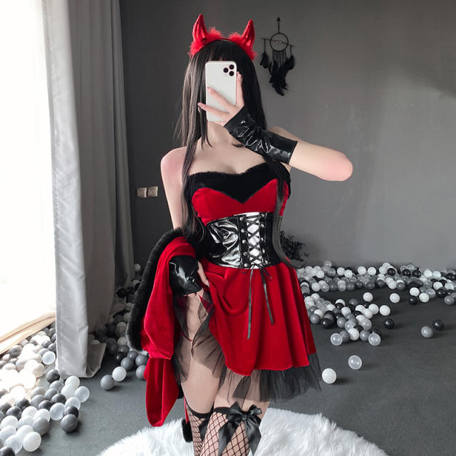 Xmas Costume Christmas Uniform Clubwear Fantasy Sexy Fancy Dress PQ334