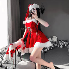 Women Sexy Christmas Costume Fantasy Fancy Dress Santa Uniform PQ320