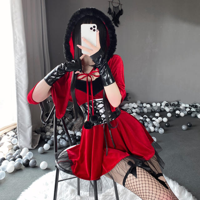 Xmas Costume Christmas Uniform Clubwear Fantasy Sexy Fancy Dress PQ334