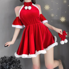Chinese Christmas Dress Xmas Costume Clubwear Fantasy Qipao Uniform PQ315