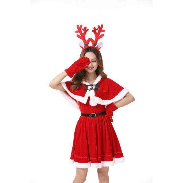 Christmas Elk Costume Xmas Funny Fancy Dress Santa Uniform PQ241