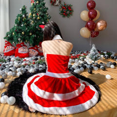 Xmas Rabbit Costume Christmas Bunny Girl Uniform Santa Fancy Dress PQ309