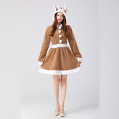 Christmas Reindeer Fancy Dress Woman Elk Uniform Sexy Xmas Costume PQ314