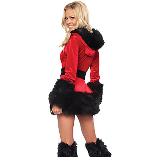 Christmas Fancy Dress Woman Night Club Uniform Sexy Xmas Costume PQ8522