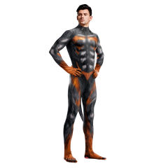 Adult Werewolf Cosplay Costume Unisex Wolfman Carnival Jumpsuit PQB1014