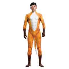 Adult Fox Cosplay Costume Unisex Lowrie Carnival Jumpsuit PQB1005
