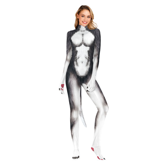 Adult Monkey Cosplay Costume Unisex Animal Carnival Jumpsuit PQB1011