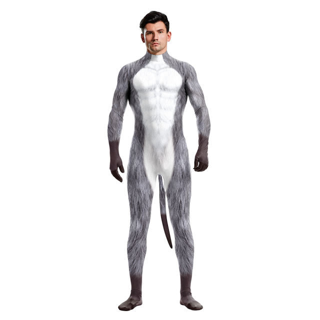 Adult Donkey Cosplay Costume Unisex Moke Carnival Jumpsuit PQB1008