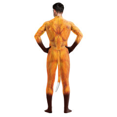 Adult Fox Cosplay Costume Unisex Lowrie Carnival Jumpsuit PQB1005