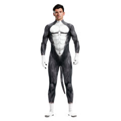 Adult Wolf Cosplay Costume Unisex Sirius Carnival Jumpsuit PQB1003