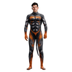Adult Werewolf Cosplay Costume Unisex Wolfman Carnival Jumpsuit PQB1014