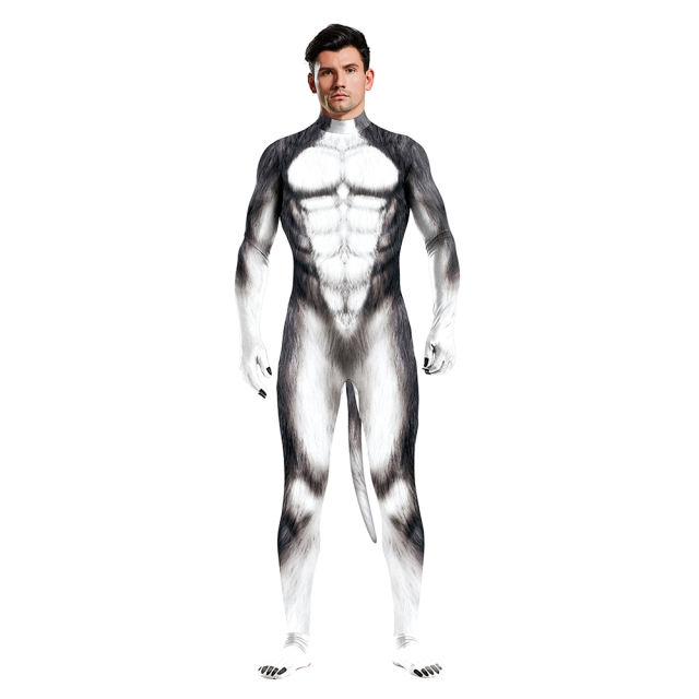 Adult Monkey Cosplay Costume Unisex Animal Carnival Jumpsuit PQB1011