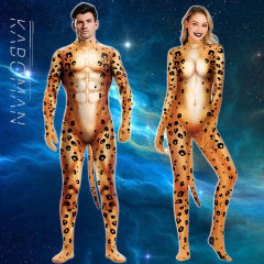 Adult Panther Cosplay Costume Leopard Animal Carnival Jumpsuit PQB1037