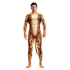 Leopard Animal Carnival Jumpsuit Adult Panther Cosplay Costume PQB1020