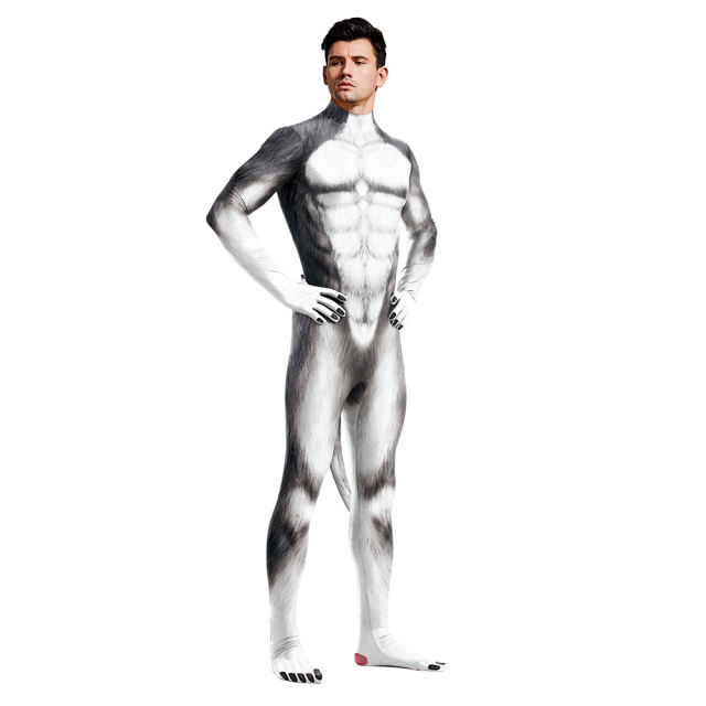 Adult Monkey Cosplay Costume Unisex Animal Carnival Jumpsuit PQB1011