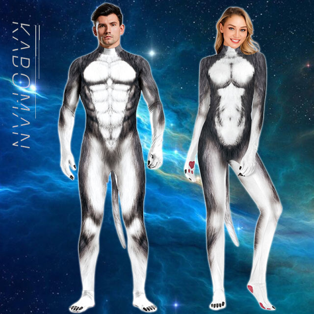 Adult Monkey Cosplay Costume Unisex Animal Carnival Jumpsuit PQB1011
