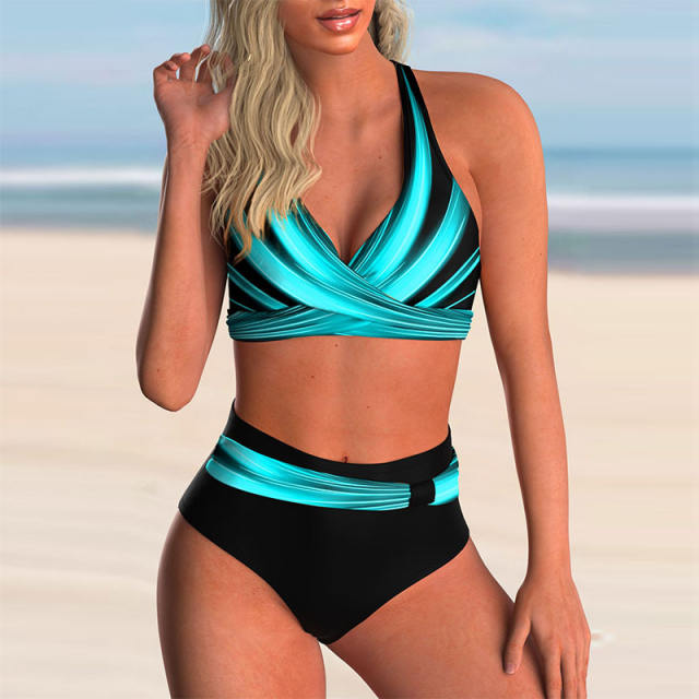 Digital Print Bikini for Women Sexy Plus Size Swimwear PQ8188