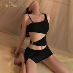 Sexy Hollow Out Clubwear Sleeveless Night Club Mini Dress PQ8557