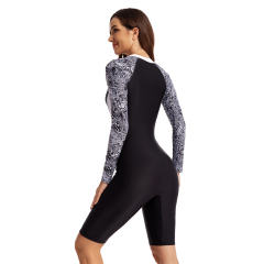 Women Long Sleeve Diving Suit Swimwear Sunscreen Surfing Suit PQ618073