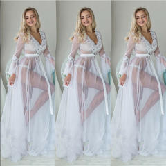 Sexy Beach Dress Women Mesh Long Summer Dresses PQ11691