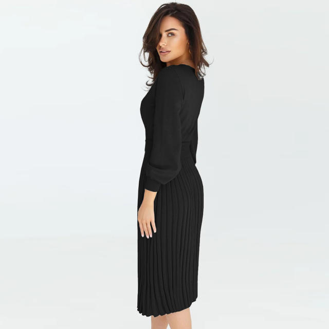 Women's Sweater Dresses Long Sleeve Knitted Dress PQLQ288