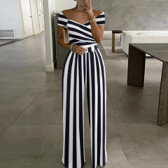 Floral Print Bodysuit Women Summer Jumpsuit PQ9105