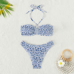 Digital Print Bikini Women Sexy Swimwear Halter Bathing Suit PQX2-34