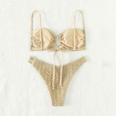 Women Swimwear Wrinkle Bathing Suit Sexy Ins Style Bikini PQ8140