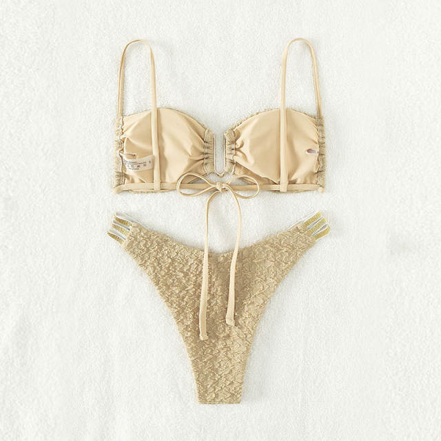 Women Swimwear Wrinkle Bathing Suit Sexy Ins Style Bikini PQ8140