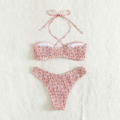 Digital Print Bikini Women Sexy Swimwear Halter Bathing Suit PQX2-34