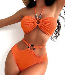 Women Halter Swimwear Bathing Suit Sexy Ins Style Bikini PQ8150