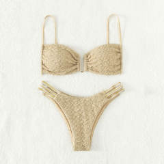 Women Swimwear Wrinkle Bathing Suit Sexy Ins Style Bikini PQ8140