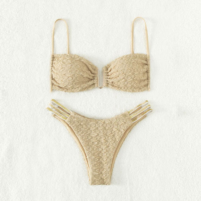 Women Swimwear Wrinkle Bathing Suit Sexy Ins Style Bikini PQ8140
