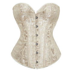 Jacquard Court Corset Women Overbust Corselet Sexy Shaper PQ2340