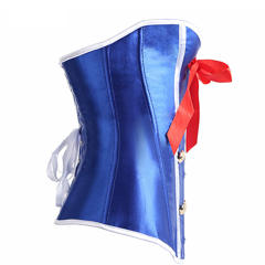 Sailor Cosplay Overbust Corset Sexy Bustier Women Sexy Corselet PQ7397