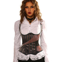 Retro Court Corset Women Steampunk Underbust Corselet Sexy Shaper PQ7371