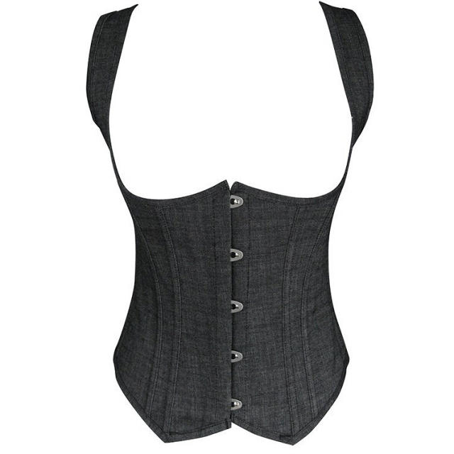 Retro Gothic Corset Women Steampunk Underbust Corselet Sexy Shaper PQ840