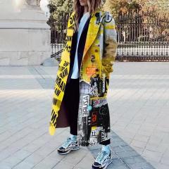 Casual Woolen Coat Women Winter Jacket Fashion Warm Streetwear PQSC8753D