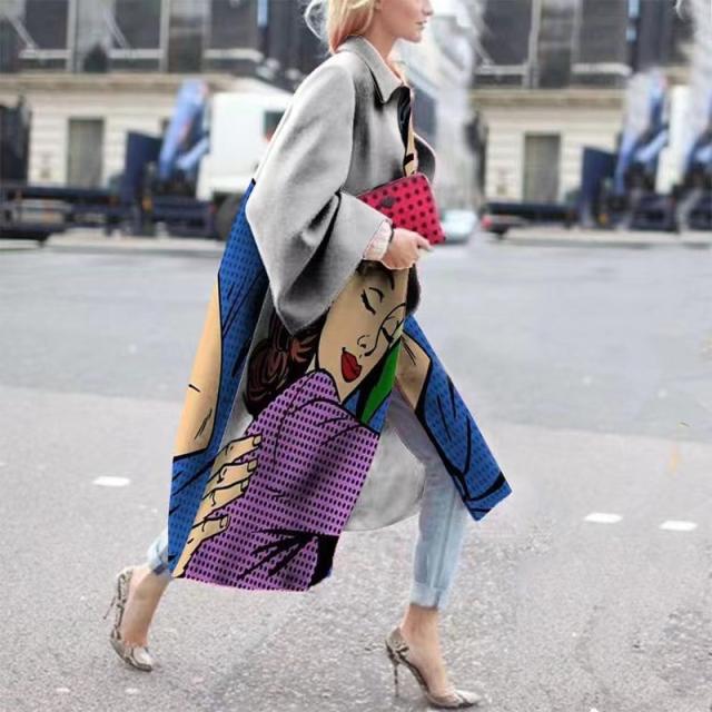 Fashion Casual Woolen Coat Women Winter Jacket Warm Streetwear PQSC8753C