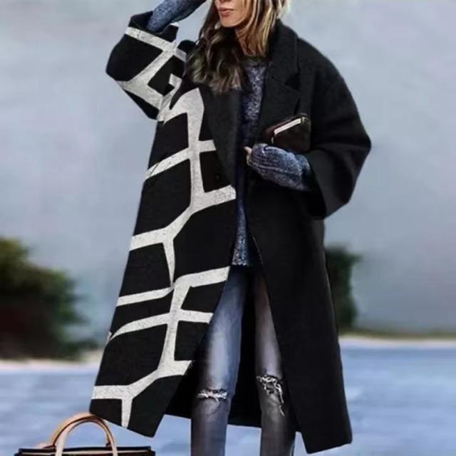 Casual Woolen Coat Women Winter Jacket Fashion Warm Streetwear PQSC8753D