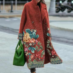 Fashion Casual Winter Coat Women Woolen Jacket Warm PQ8753B