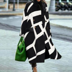 Fashion Casual Woolen Coat Women Winter Jacket Warm Streetwear PQSC8753C