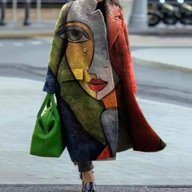 Fashion Casual Woolen Coat Women Winter Jacket Warm Streetwear PQSC8753C
