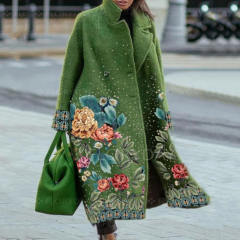 Fashion Casual Winter Coat Women Woolen Jacket Warm PQ8753B