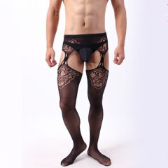 Men Sexy Mesh Bodystockings Fetish Pantyhose Sexy Gay Lingerie PQ6056