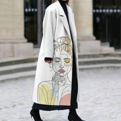 Casual Woolen Coat Women Winter Jacket Fashion Warm Streetwear PQSC8753D