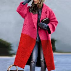 Fashion Women Woolen Jacket Warm Casual Winter Coat PQ8753A